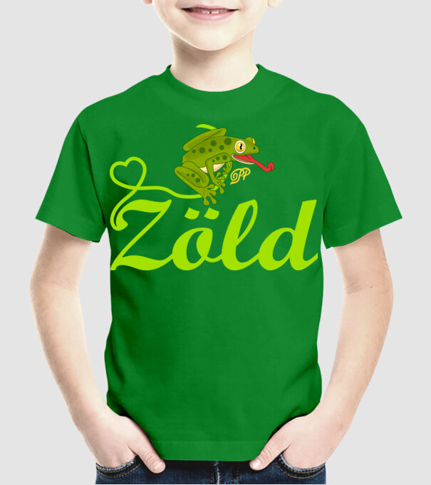  minta zöld pólón