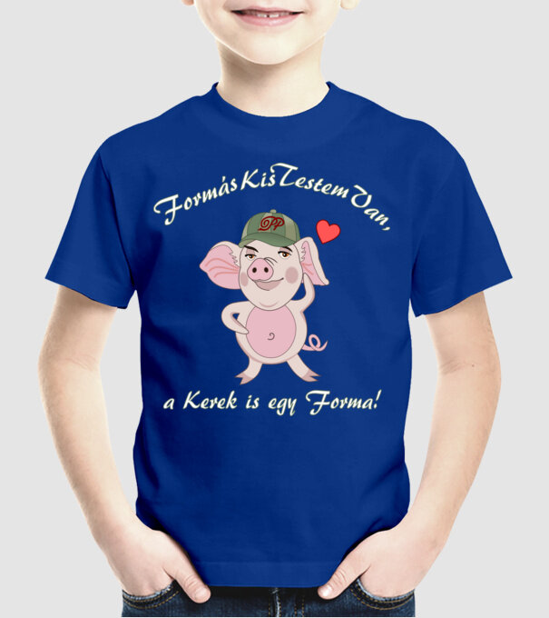  minta királykék pólón