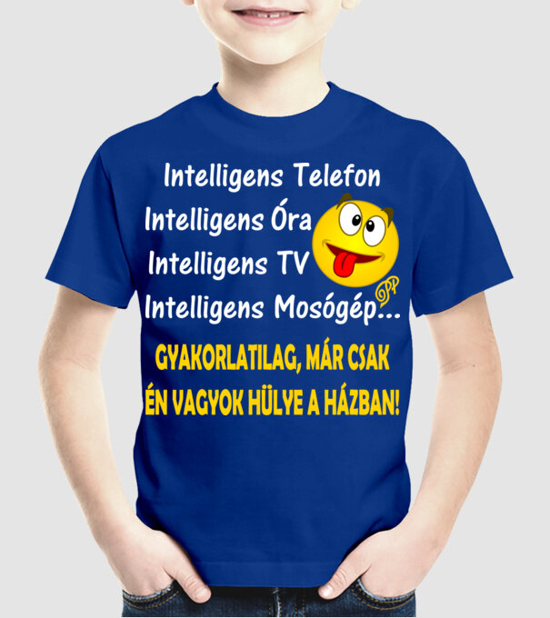  minta királykék pólón