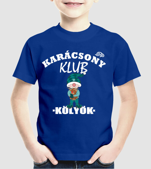  minta királykék pólón