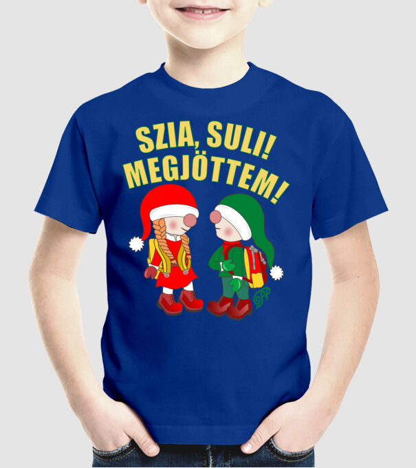  minta királykék pólón