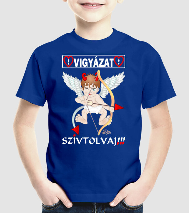  minta királykék pólón