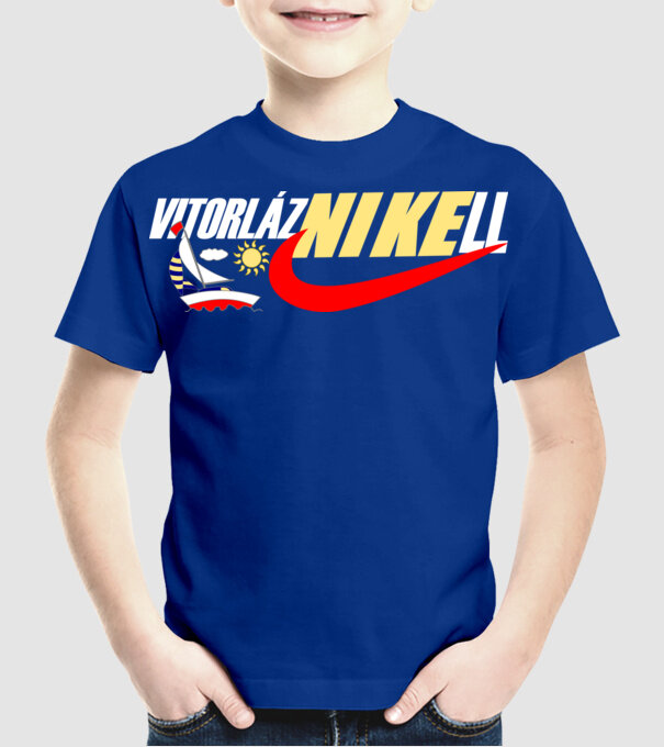  minta királykék pólón