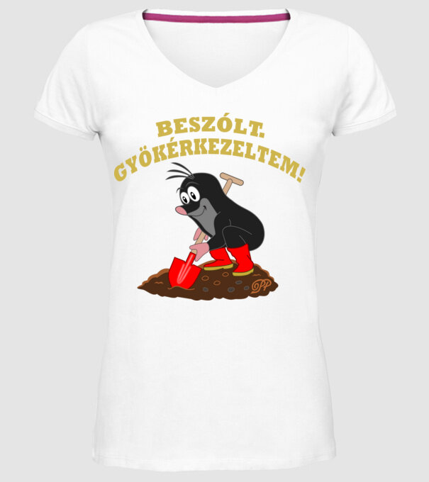  minta fehér pólón