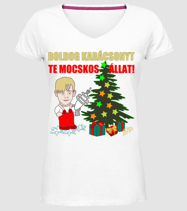  minta fehér pólón