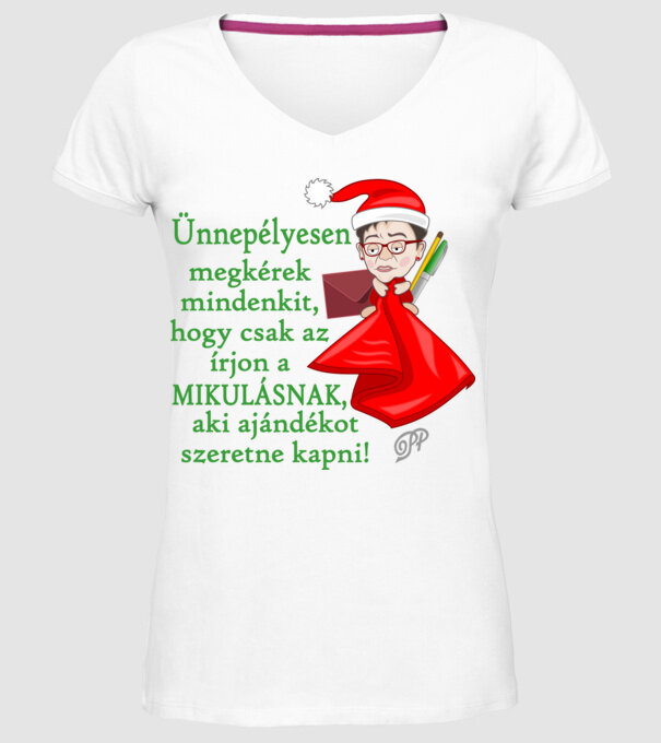  minta fehér pólón