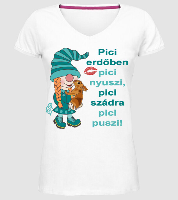  minta fehér pólón