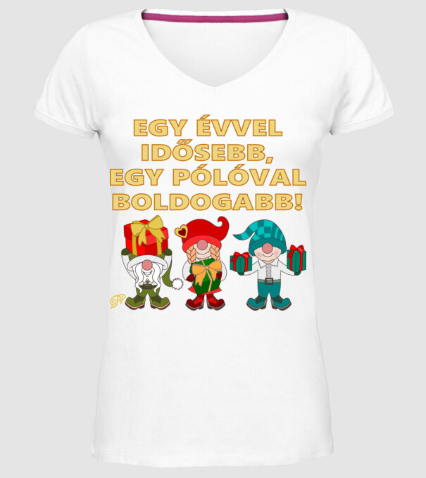  minta fehér pólón