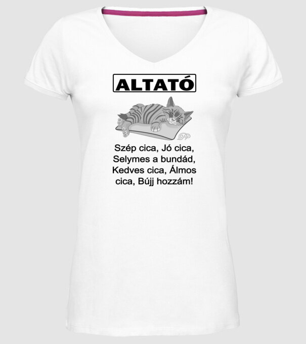  minta fehér pólón