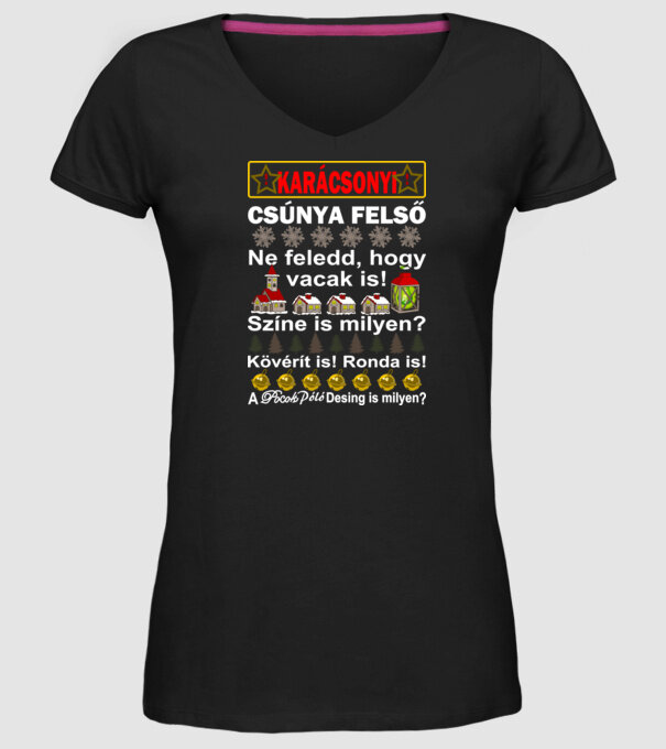  minta fekete pólón
