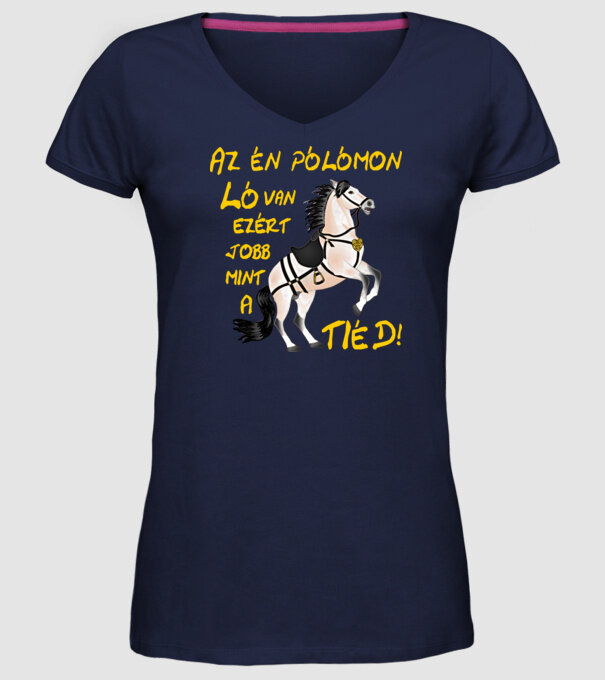  minta sötétkék pólón