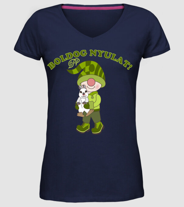  minta sötétkék pólón