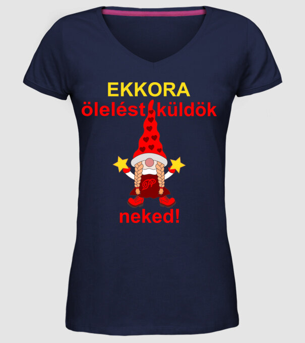  minta sötétkék pólón
