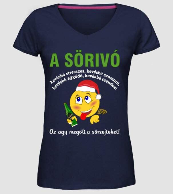  minta sötétkék pólón
