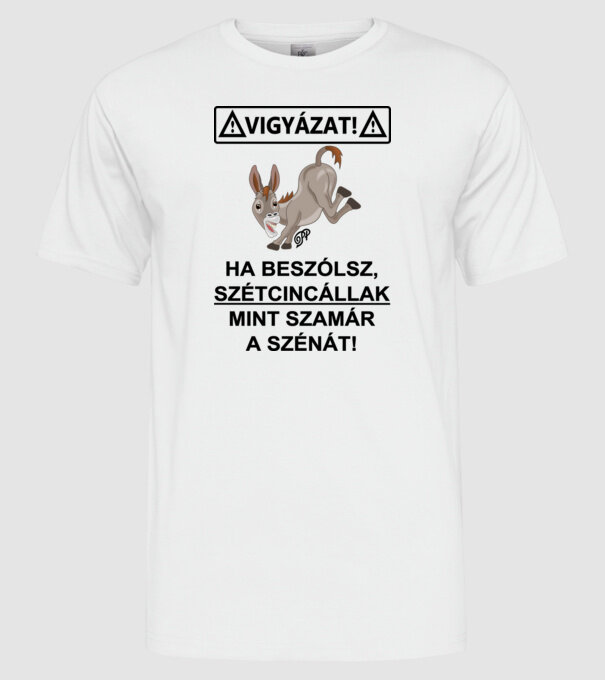  minta fehér pólón