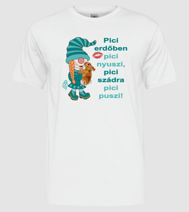  minta fehér pólón