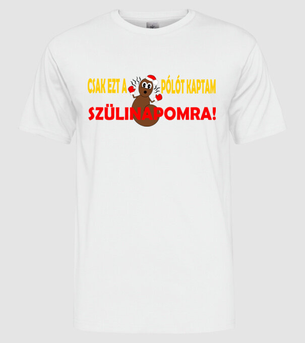  minta fehér pólón