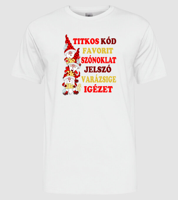  minta fehér pólón