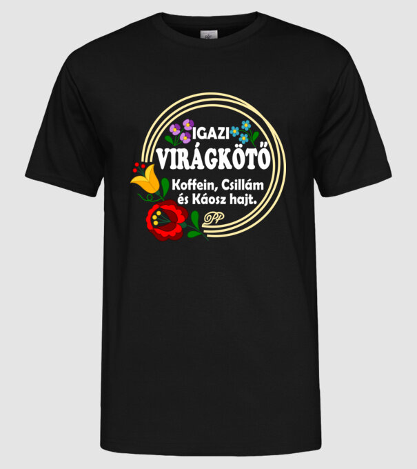  minta fekete pólón
