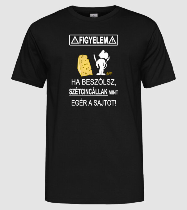  minta fekete pólón