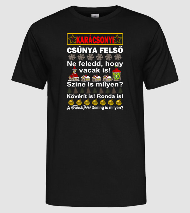  minta fekete pólón