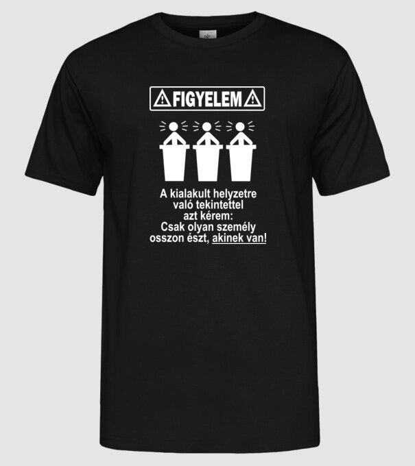  minta fekete pólón