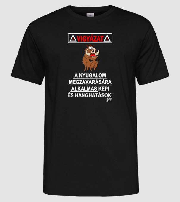 minta fekete pólón