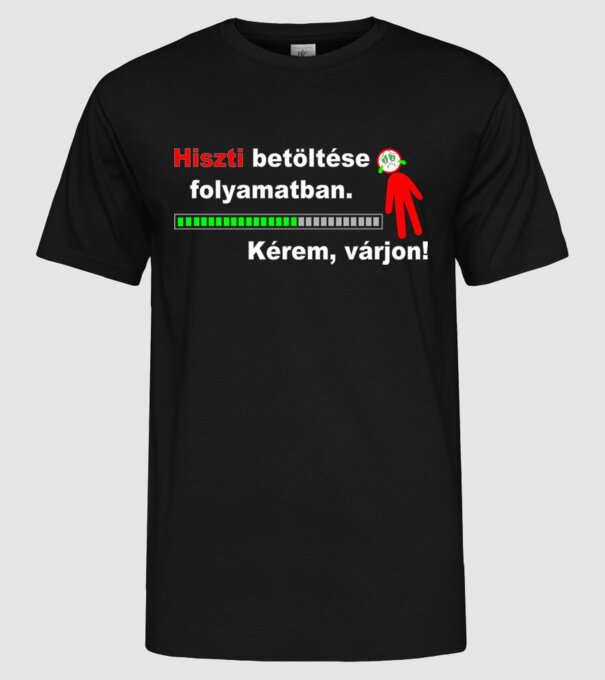  minta fekete pólón