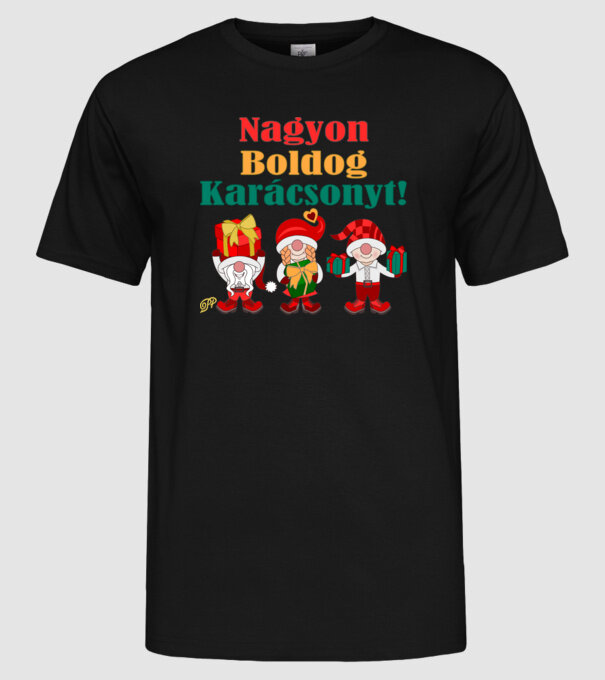  minta fekete pólón