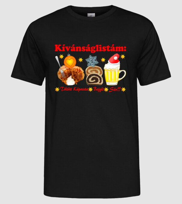  minta fekete pólón