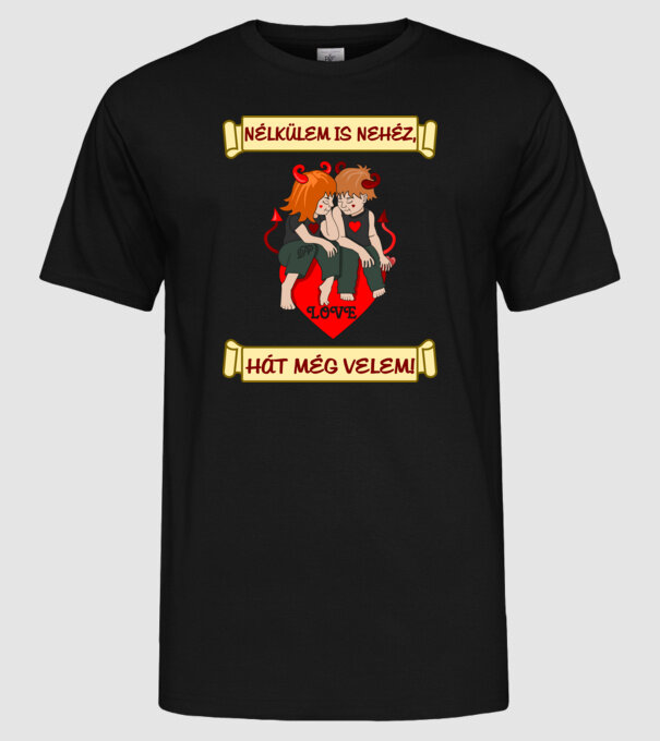 minta fekete pólón