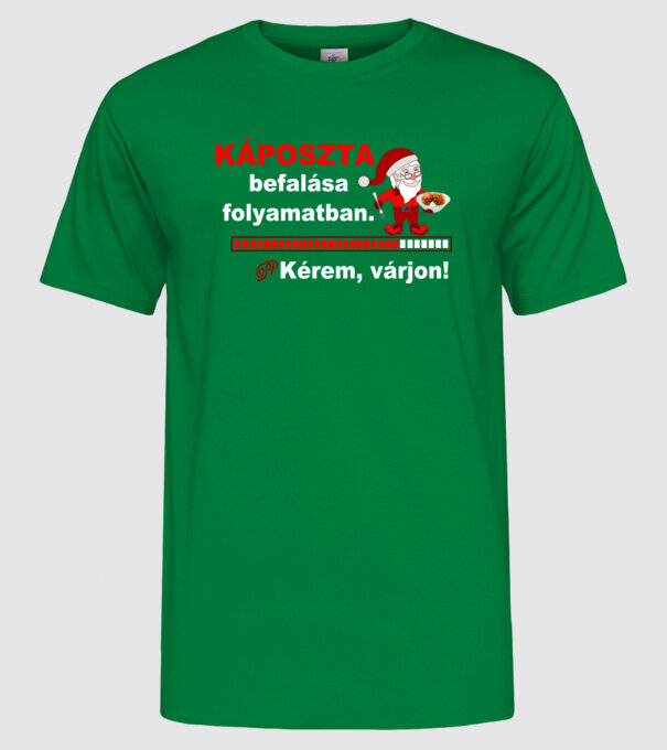  minta zöld pólón