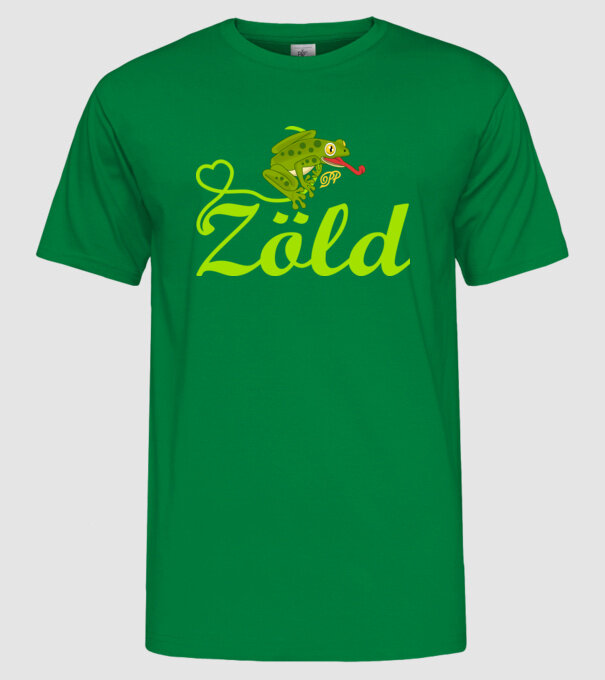  minta zöld pólón