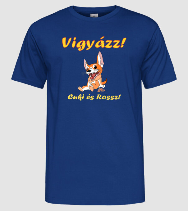  minta királykék pólón
