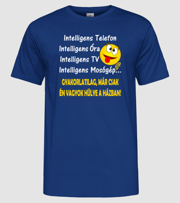  minta királykék pólón
