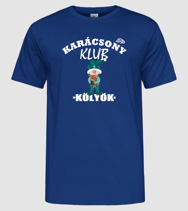 minta királykék pólón