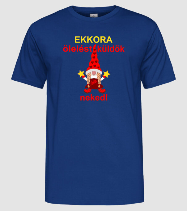  minta királykék pólón