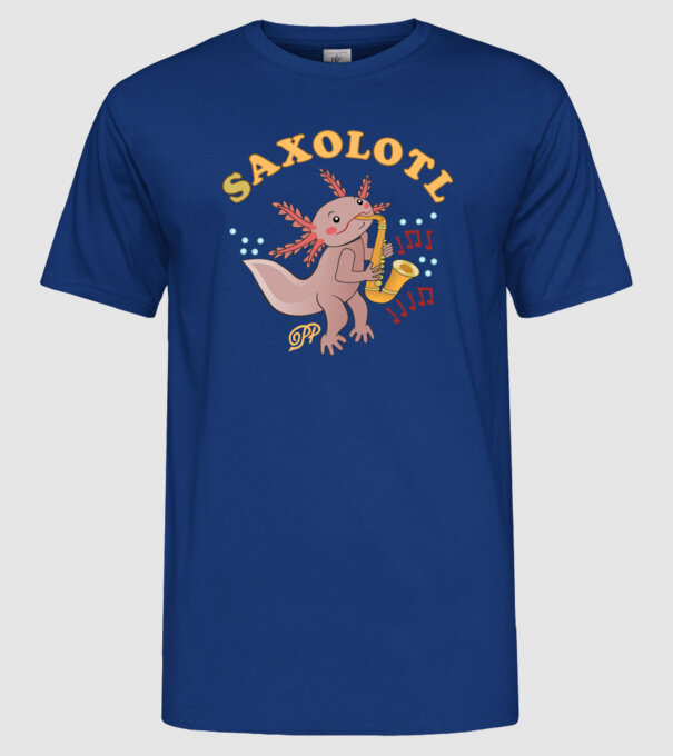  minta királykék pólón