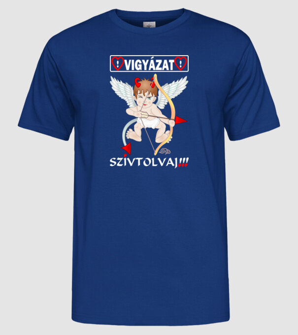  minta királykék pólón