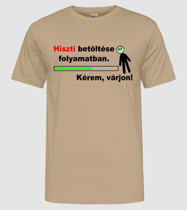  minta homokszín pólón