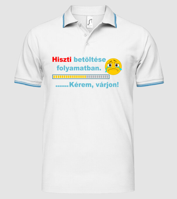  minta fehér pólón