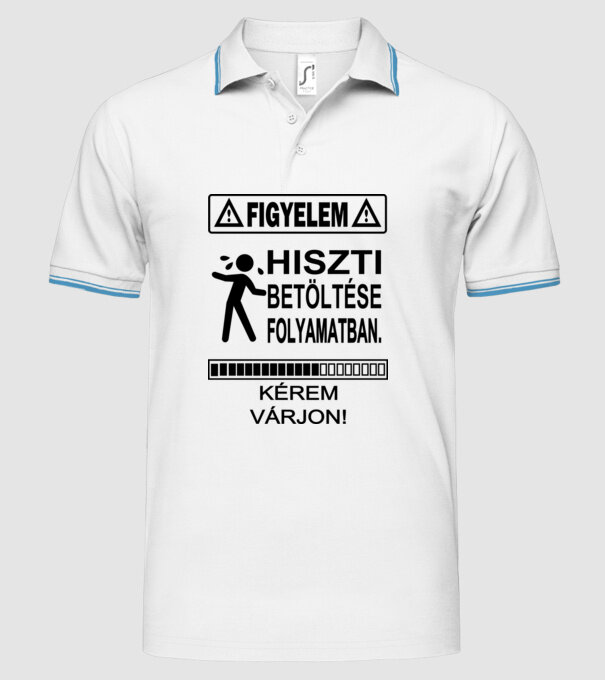  minta fehér pólón