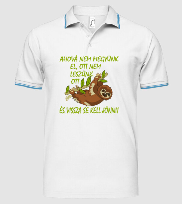  minta fehér pólón