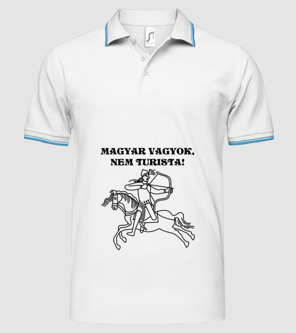  minta fehér pólón