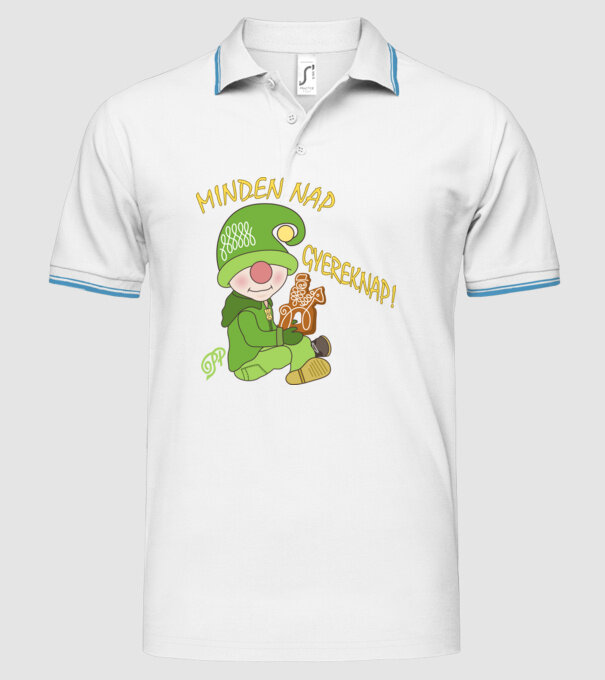  minta fehér pólón