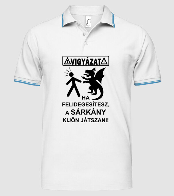  minta fehér pólón
