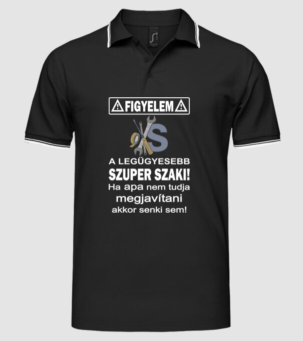  minta fekete pólón