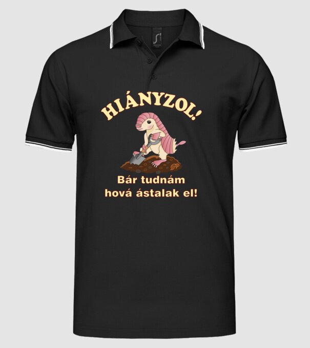  minta fekete pólón