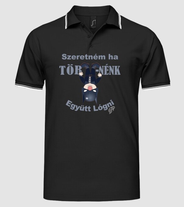  minta fekete pólón