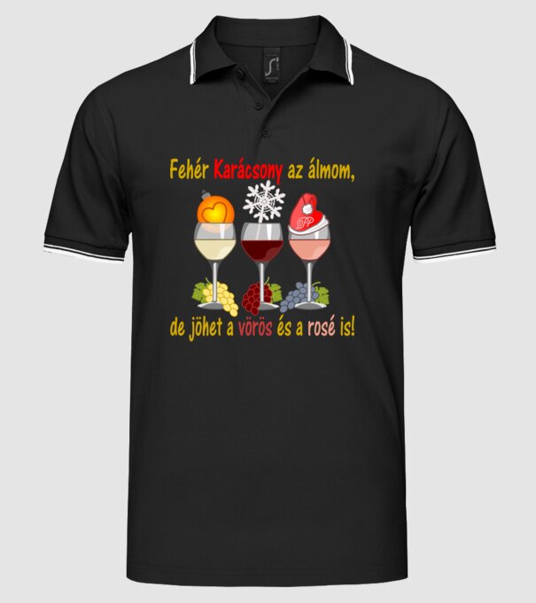  minta fekete pólón